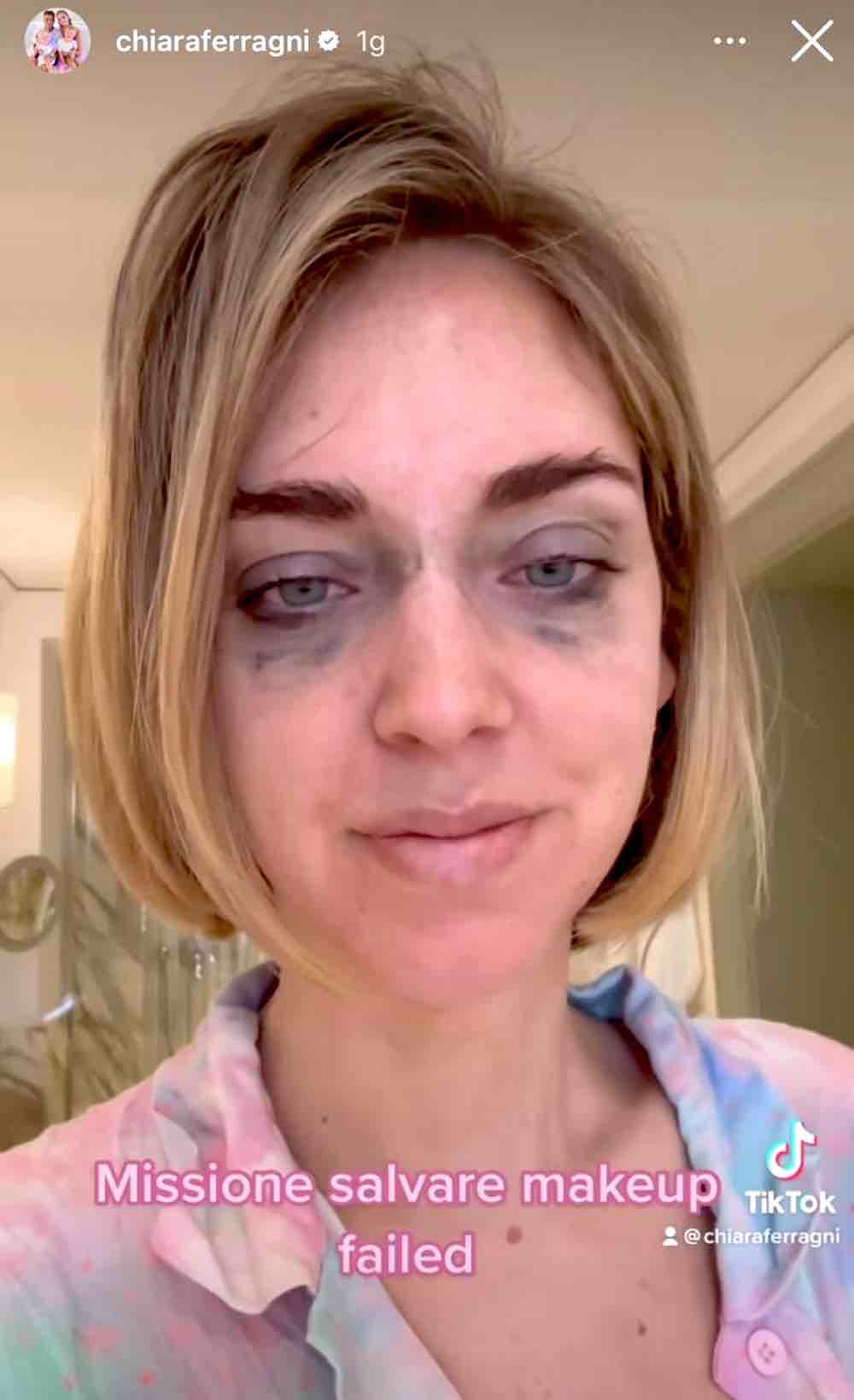 Guardate il mio viso Chiara Ferragni