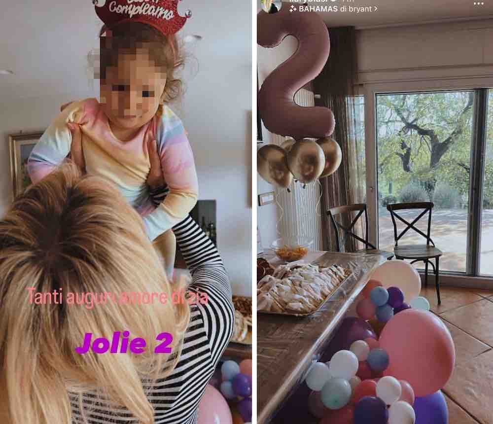 Ilary Blasi festeggia la nipotina Jolie