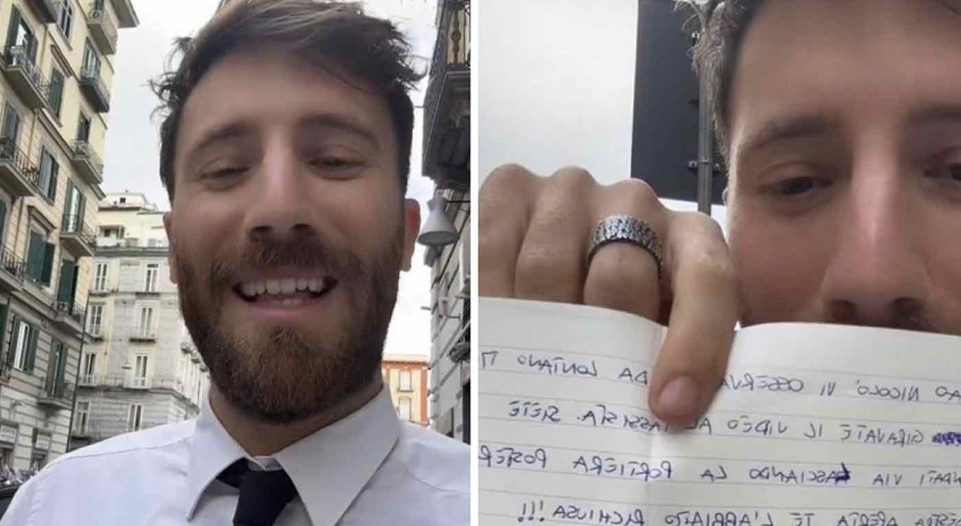 Nicolo De Devitiis lascia auto aperta Napoli