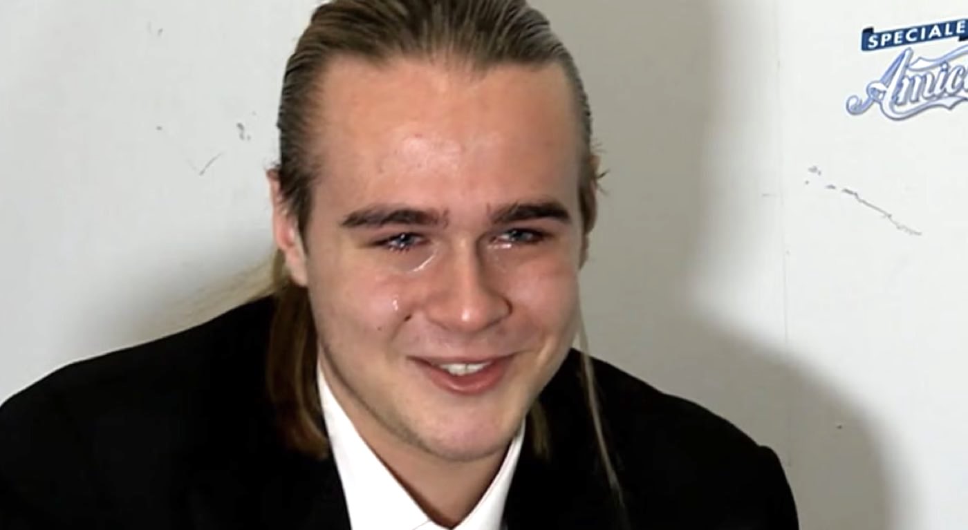 Aaron in lacrime