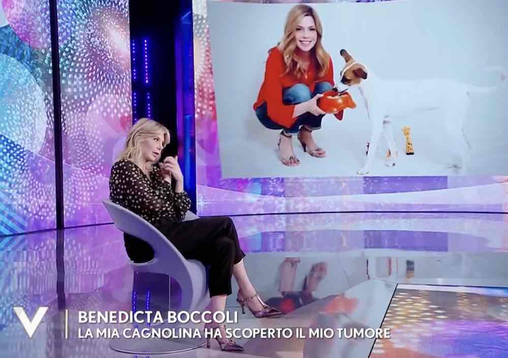 Benedicta Boccoli cane