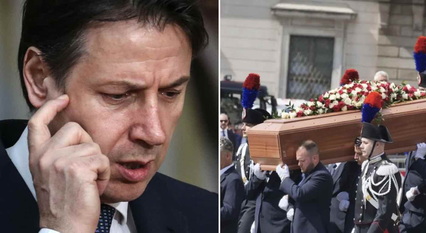 Giuseppe Conte assente al funerale di Berlusconi