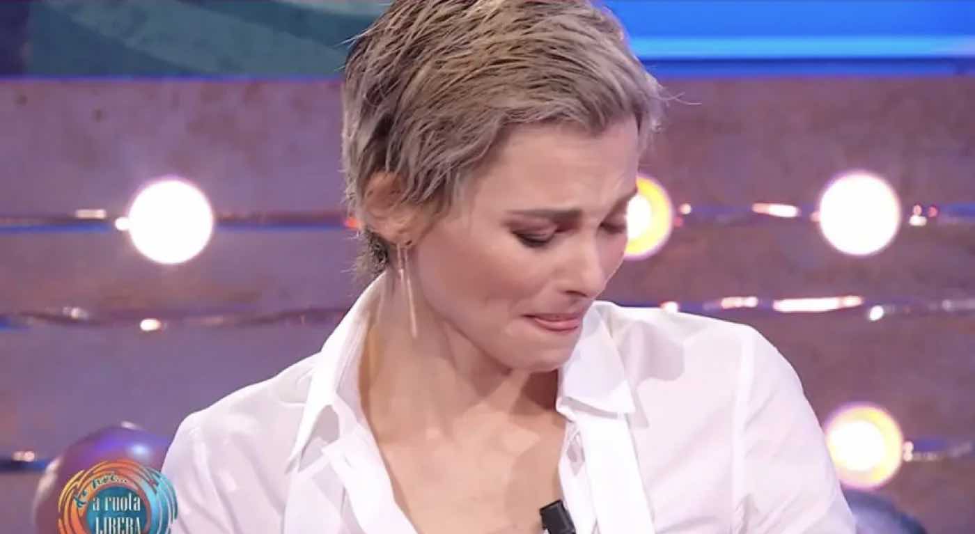 Francesca Fialdini in lacrime