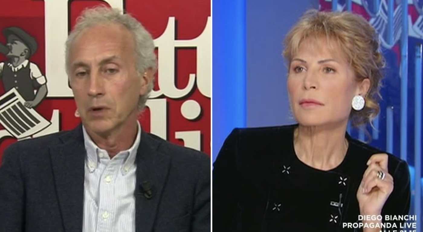 Marco Travaglio figuraccia da Lilli Gruber