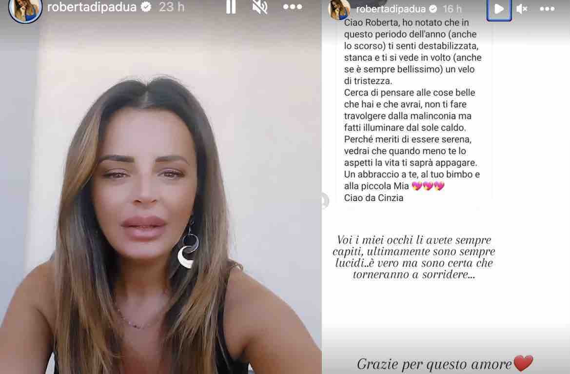 Roberta Di Padua triste