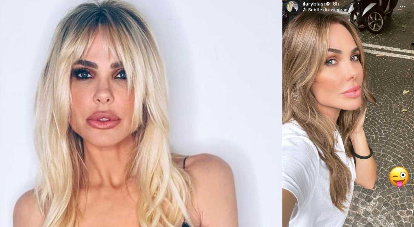 Ilary Blasi, cambio look