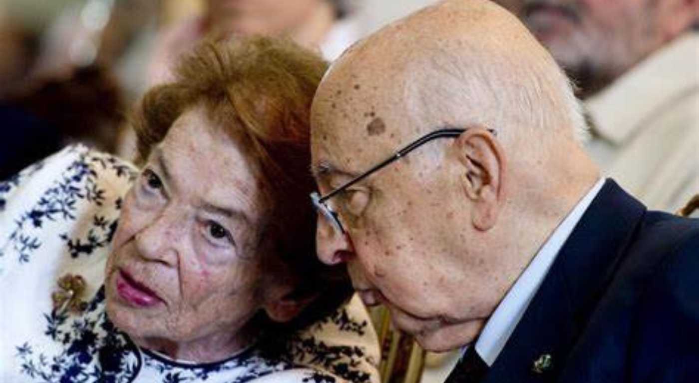 Funerali Giorgio Napolitano, moglie