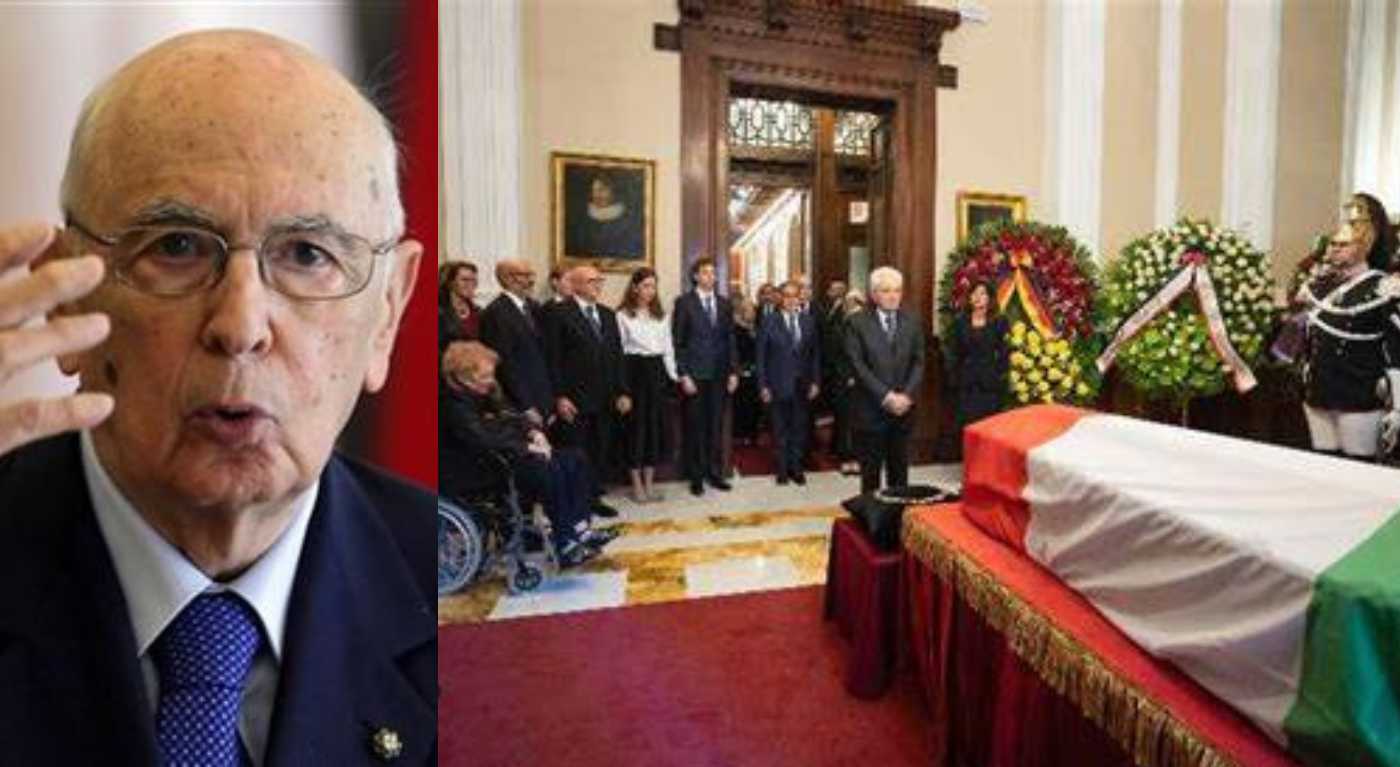 Giorgio Napolitano, funerali di Stato laici
