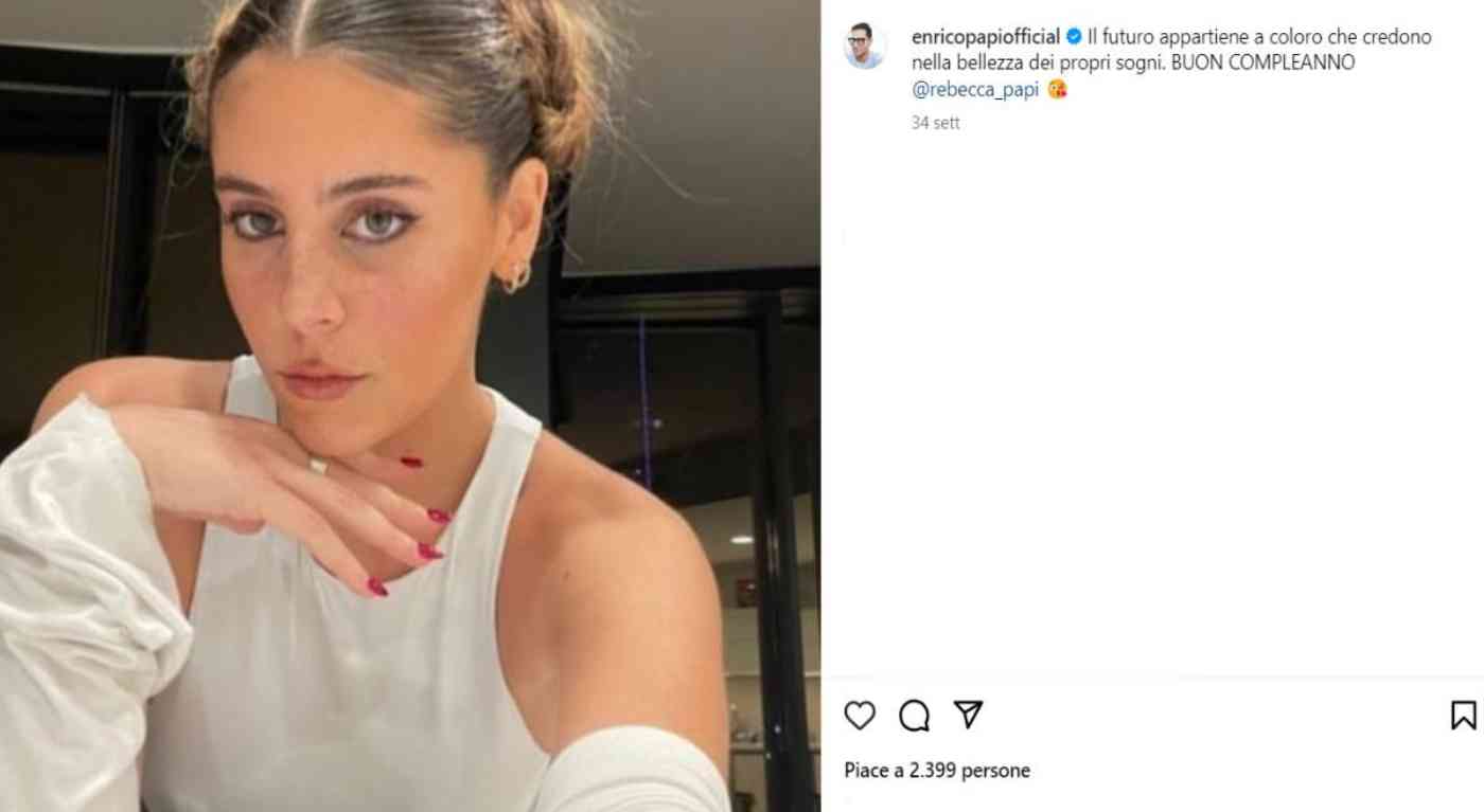 Enrico Papi, avete visto sua figlia? Bellissima, assomiglia proprio a lei. - FOTO