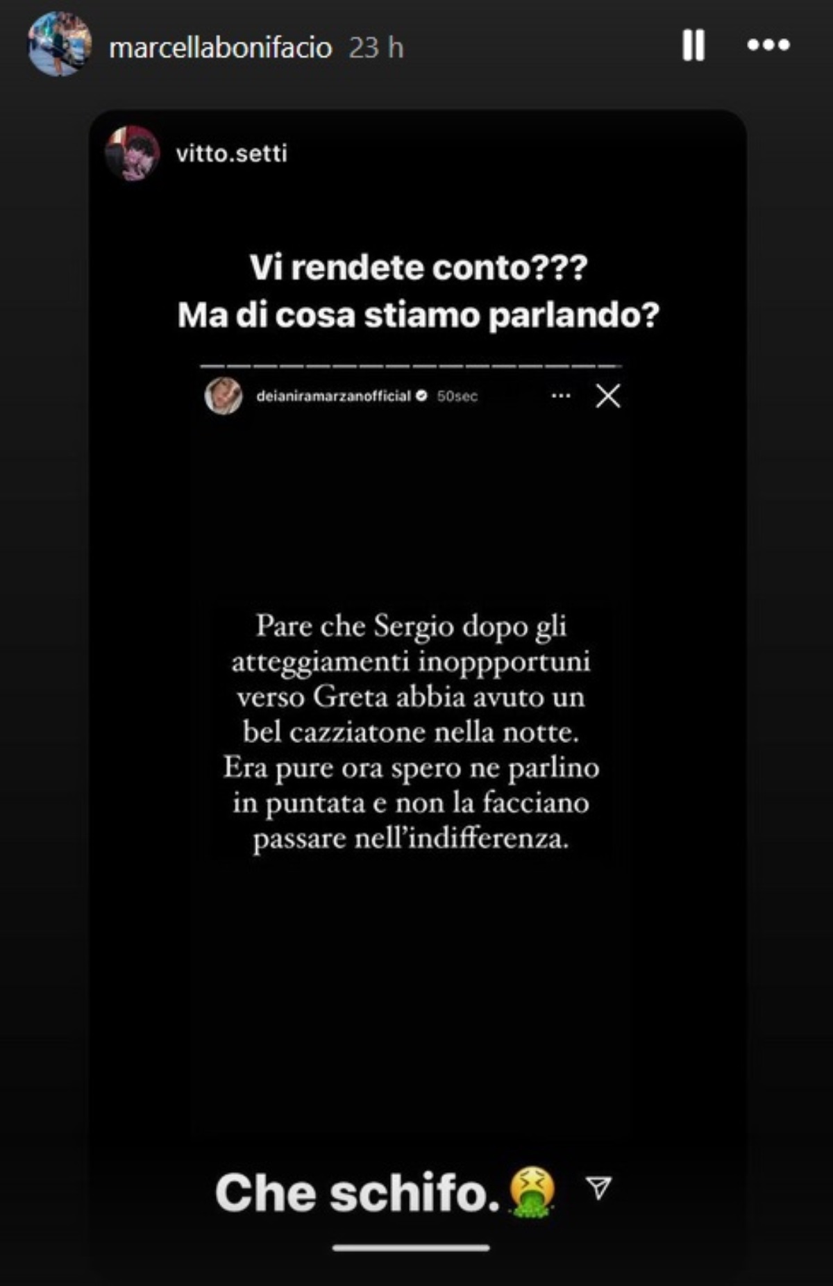 Grande Fratello, scontro in casa: Sergio sferra accuse pesanti su Greta, intervento choc della mamma