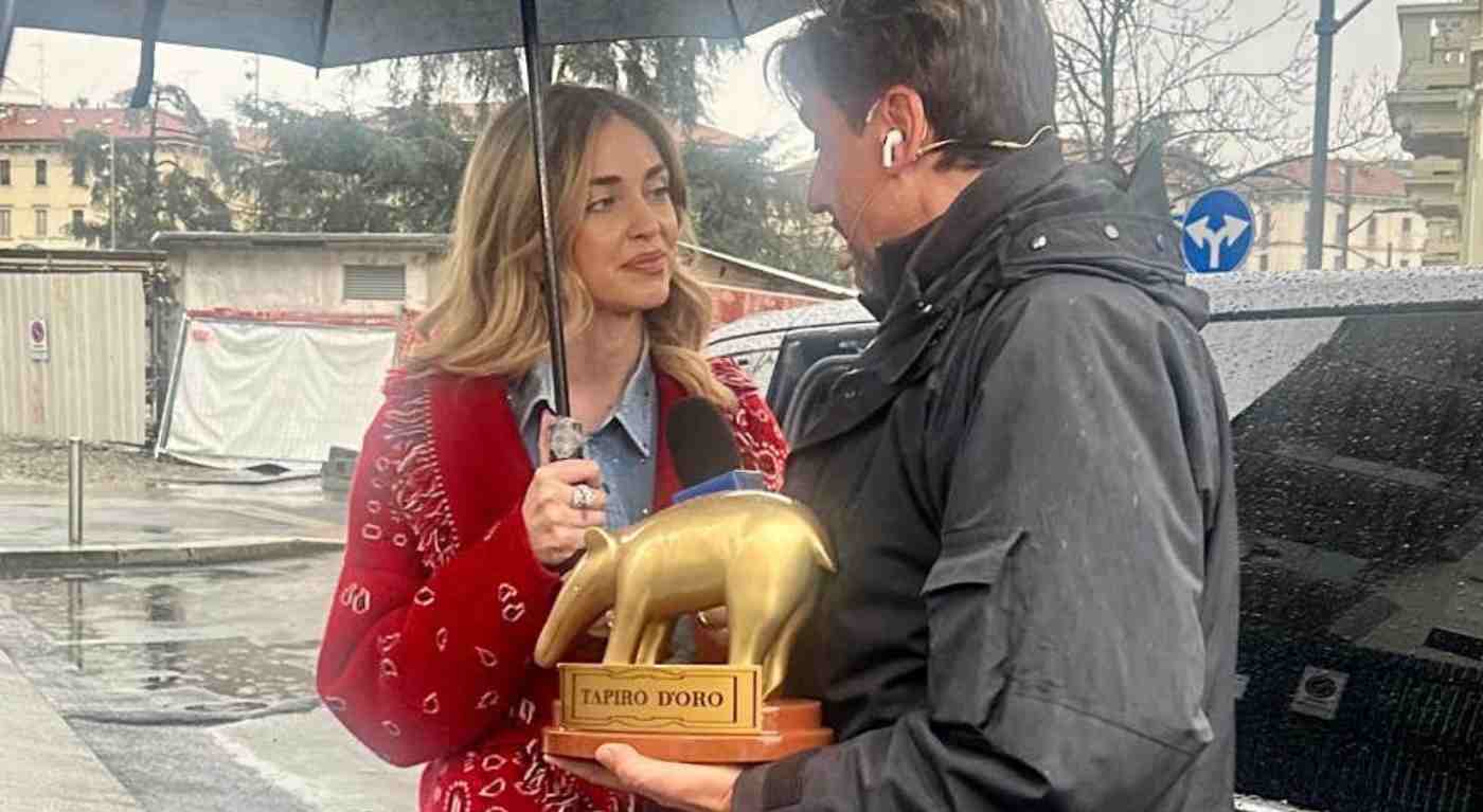 Chiara Ferragni, la verità a Striscia la Notizia sul rapporto con Fedez: ecco cosa ha confessato alla consegna del Tapiro