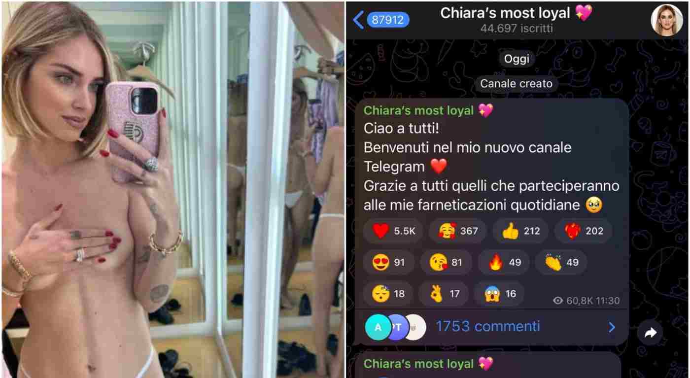 Chiara Ferragni, l'influencer apre il suo canale Telegram ma vuole solo commenti positivi: scoppia la bufera tra i fan