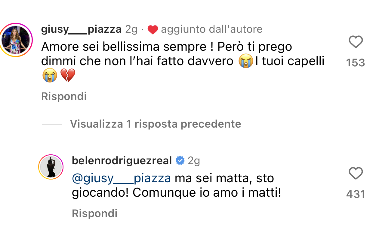 "'Sembri un elfo con questi capelli', dicono a Belen: la sua risposta elegante piace a tutti."