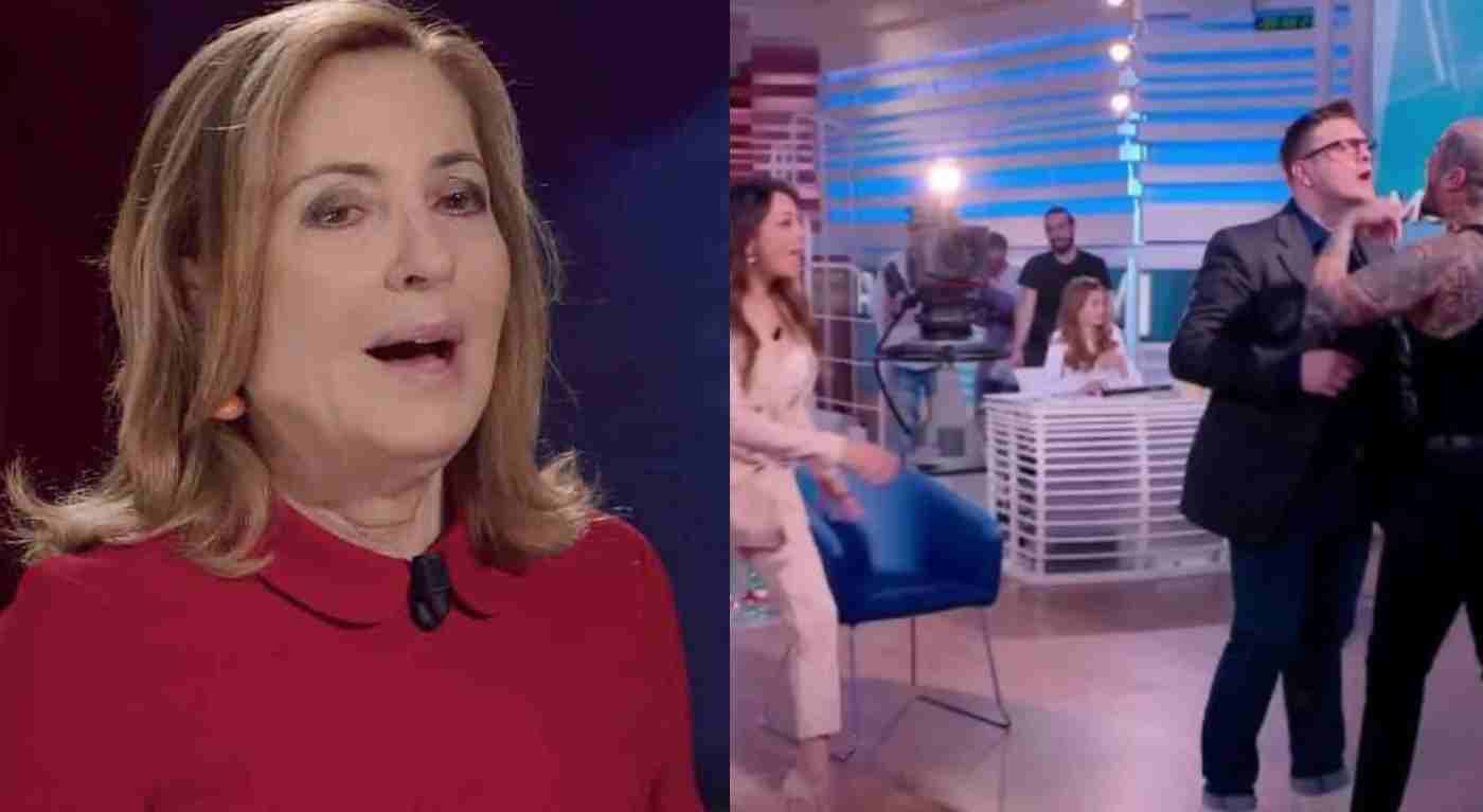 Forum, scoppia il caos: il figlio tossico si scaglia contro il compagno della madre: Barbara Palombelli presa dal panico