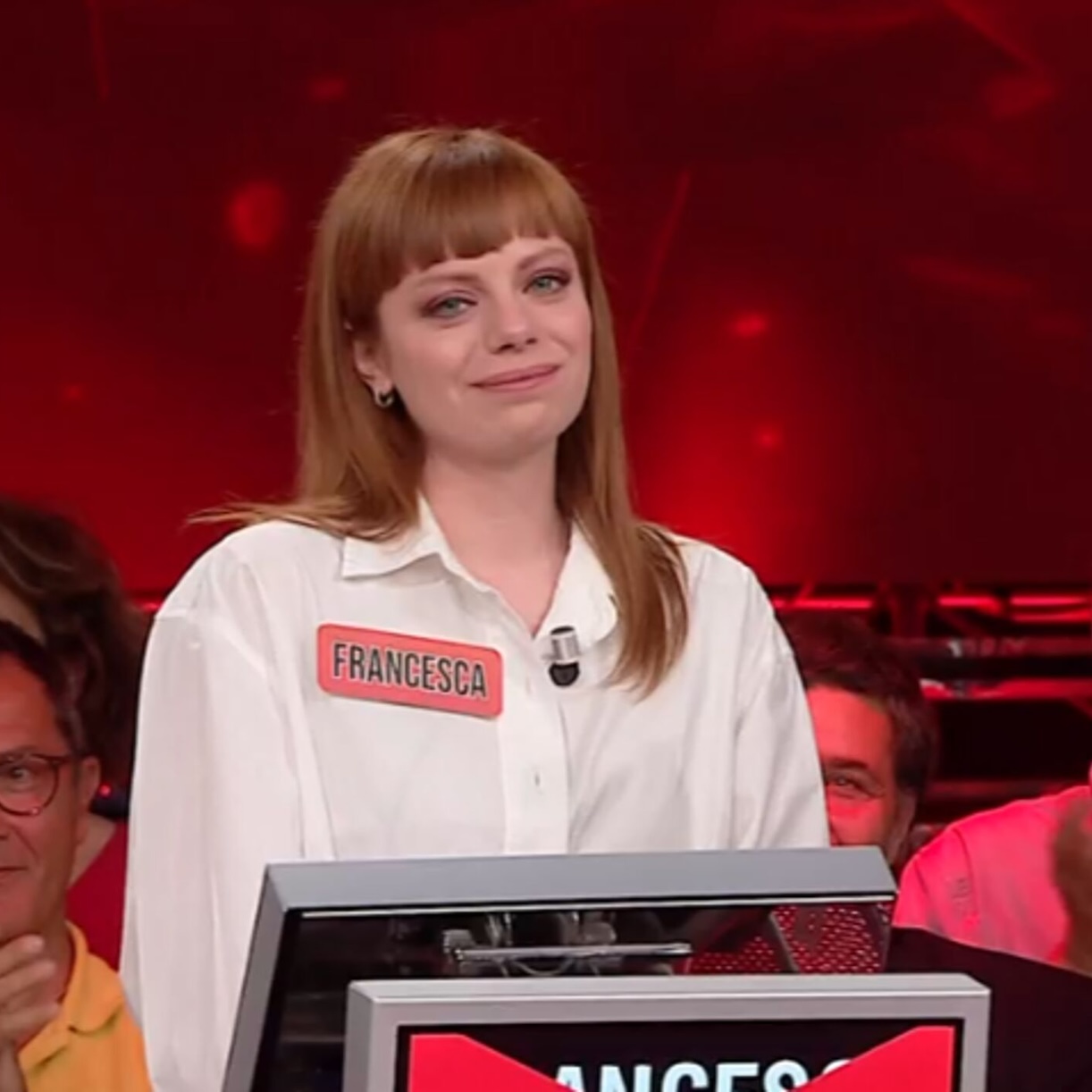 L'Eredità, momento di commozione: Francesca scoppia in lacrime - La reazione di Marco Liorni