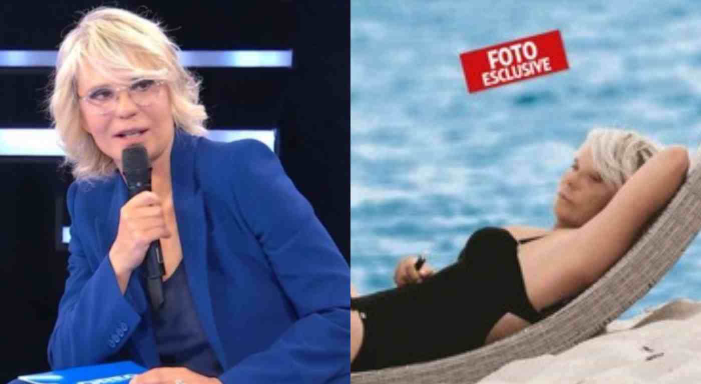 Maria De Filippi, corpo da urlo al mare: le foto in costume durante la vacanza