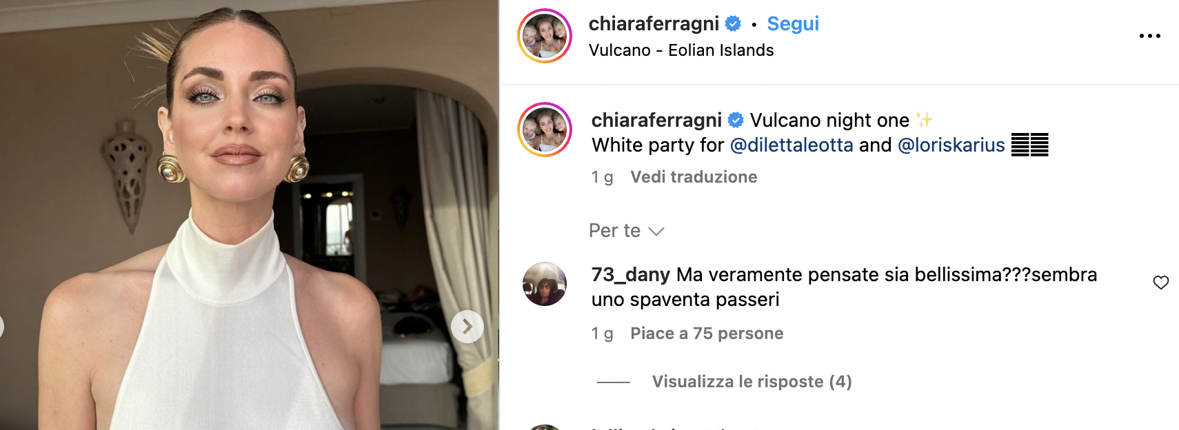 Chiara Ferragni, la foto al matrimonio di Diletta Leotta fa impazzire i fan sui social: "Fa impressione"