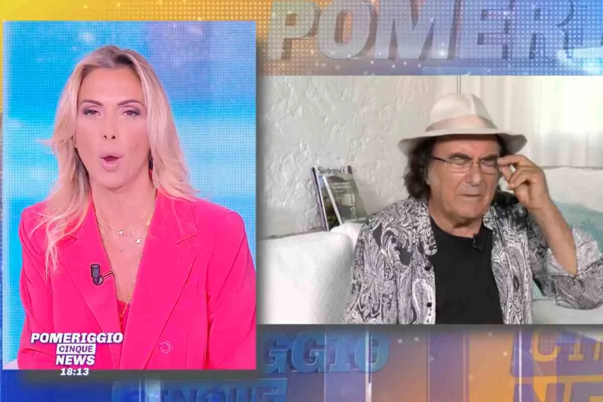 Tensione a “Pomeriggio 5 News” con Al Bano: la gaffe che ha creato imbarazzo