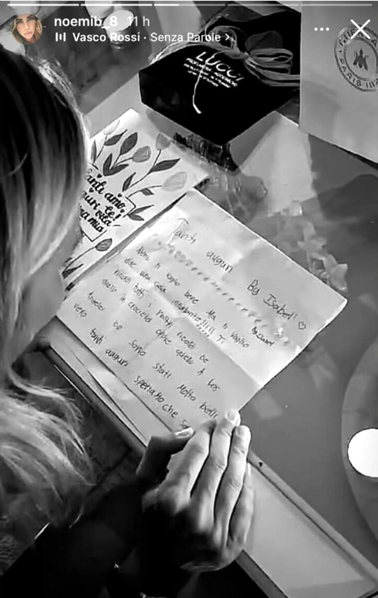 Isabel Totti a Noemi Bocchi
