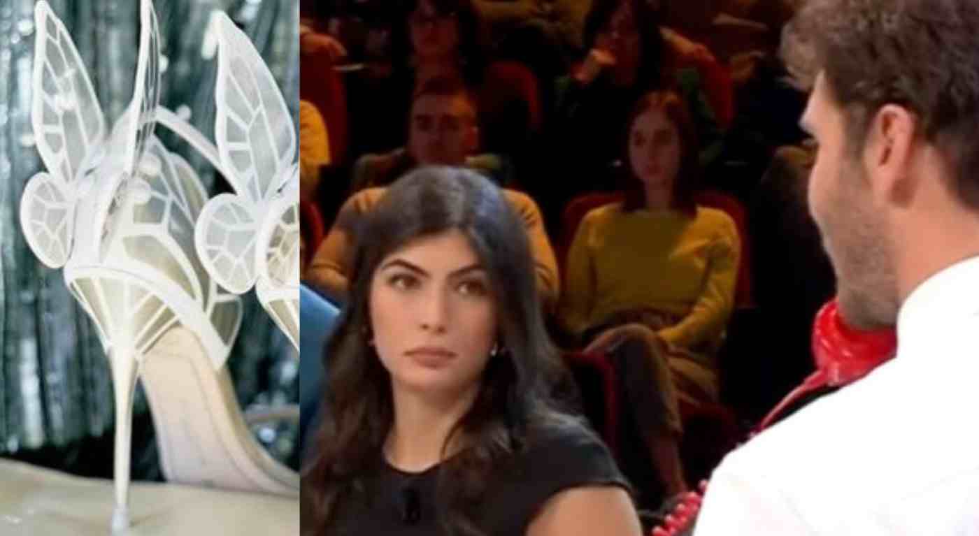 La scarpa con farfalle di “Affari Tuoi”