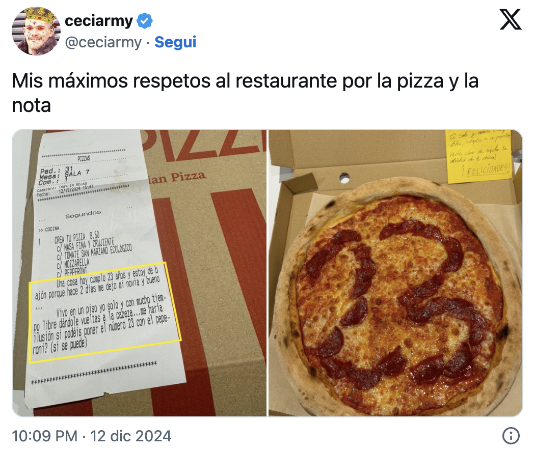 Abbandonato e solo al compleanno: quello scontrino in pizzeria gli cambia la giornata!